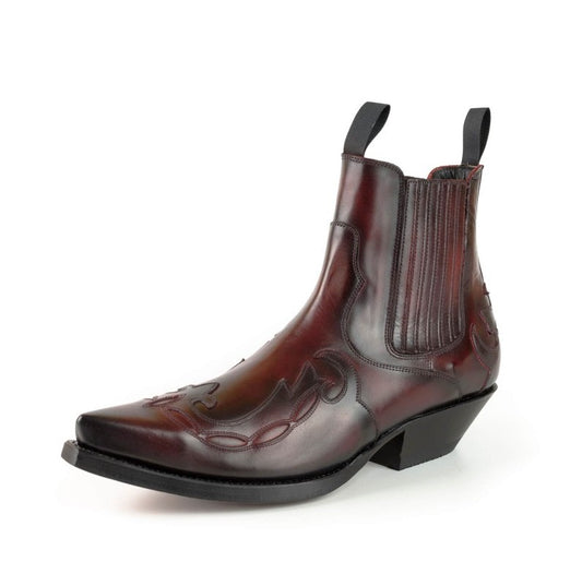 Mayura Boots Austin 1931 Burdeos - Negro