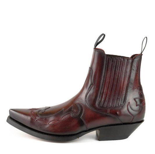Mayura Boots Austin 1931 Burdeos - Negro